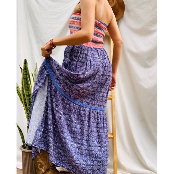 Olivaceous Dresses & Skirts - Dreamy Bohemian Strapless Maxi Dress